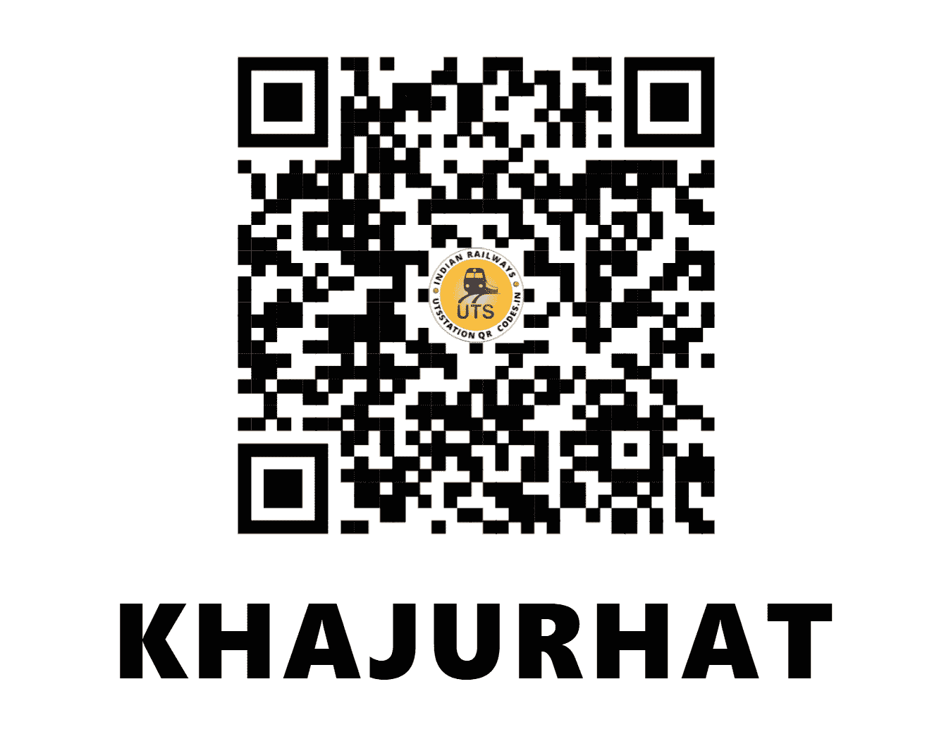 UTS QR Code for KHAJURHAT - KJA (NR - UTTAR PRADESH)